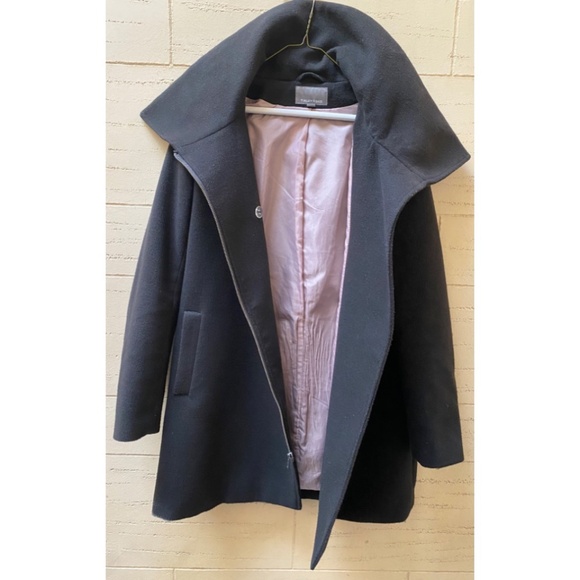 Tinley Road Funnel Neck Black Coat - Picture 4 of 11